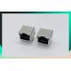 Right Angle Single Port RJ45 Female Connector For Switch , Router , PC Mainboard