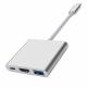 USB C to  Digital Multiport Hub Adapter Type-C to  4K Adapter with USB 3.0 USB-C 3.1 for MacBook 12