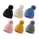 Multi Color Unisex Acrylic Knit Pom Pom Hat OEM For Winter