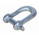 Anchor Chain U Type Shackle , Screw Pin Anchor Shackle For Connect Wire Rope