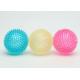 9cm Squeak Funny Plastic Pet Toys TPR Pattern Ball Non Toxic Multi Color 80g
