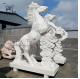 Large White Marble Horse Statue Stone Garden Animals Sculpture