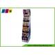 Free Standing Corrugated Display Stand , 7 Inch LCD Screen Cardboard Shop Display For DIY Knitting FL169