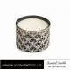 Non Toxic Scented Three Wick Candle In Special Flower Carving Pattern Bottle