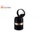 Acrylic Airless Cream Jar Empty Abs Pmma Material Black Color With Mirror