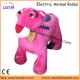 Plush Coin Operated Animal Ride Pink Panther, Stuffed Animal Riding Car in Amusement Park