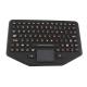 Ip68 Silicone Movable Desktop Industrial Keyboard With Touchpad For Military