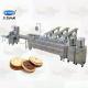 Full Automatic 3+2 Sandwich Biscuit Plant Machinery Stainless Steel