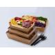 Eco-friendly Food Grade Brown Paper Material box noodle container with