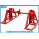 20kN Grounding Cable Reel Stands Conductor Drum Welded Steel