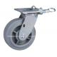 Customization Industrial Wheel Caster For Fiveri 6 225kg Plate Brake TPR Caster
