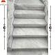 Easy Installation Luxury White Stone Volakas Marble Staircase for Hotel Decoration