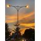 6M 8M 10M 12M 14M Galvanized Steel Street Light Pole for Highway Lighting