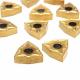 Gold Cemented Carbide Tool Inserts Multi Layer Coating TiC/Al2O3/TiN