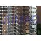 Antique Coated Metal Sequin Fabric Easy Installation Architectural Drapery