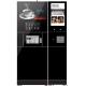 Stainless Steel And Tempered Glass Floor Standing Coffee Machine With Ice Maker