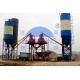 HZS75 Ready Mix Stationary Concrete Batching Plant High Mixing Efficiency For Building