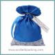 satin wedding favor sweet bag with lace