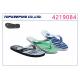 Summer Men PE Slipper PE White Flip Flop Slider Strip