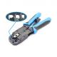 RJ-45 RJ-12 RJ-11 8P8C 6P6C 4P4C Cable Cutter With Stripper Made Of Medium Steel Material