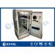 Single Wall Galvanized Steel Outdoor Communication Cabinets Grey Color RAL7035