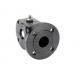 3 Way Flat Body Flanged Carbon Steel Ball Valve with “L” port