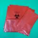 Biohazard waste bag in red/yellow/black with logo printed for hospital bin liner