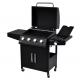 Garden Cart Grill Propane Gas Stainless Steel BBQ Grill with Piezoelectric Ignition