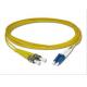 Duplex ST to LC Fiber Optic Patch Cord 9 / 125 μm Singlemode for Telecommunication