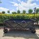 Collapsible Picnic Camping Cart Extended Capacity Folding Wagon Four Big PVC Wheels