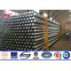 Polygon Section Galvanized Steel Utility Poles 14m 1500Dan With ASTMA 123