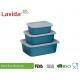 Non - Fragile Bamboo Fiber Storage Box , Transparent Lid Food Grade Material Storage Boxes
