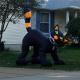 Black Inflatable Cat, Halloween Event Inflatable Cat Decoration,Inflatable Cat