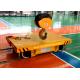 Battery operated material handling electric trolley on steel rails