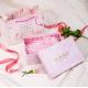 Customizable Marble Pink Multimodal Empty Gift Box With Ribbon Rectangle