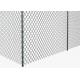 Diamond Wire Mesh Portable 1.0mm Chain Link Galvanized Fence 0.5m Height