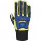 High Durability Leather Impact Protective Gloves In M / L / XL Ergonomic Design