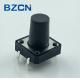 Black Momentary 12mm Tactile Switch High Operation Force With 50mA Rating