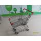 45L Super Market Shopping Cart For Small Market With Red Palstic Parts CE TUV