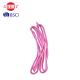 Pink Rhythmic Gymnastics Rope , Nylon 2.5-3m Gym Jump Ropes F.I.G. Approved