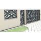 OEM Residential Aluminum Fence Panels Fireproof Foldable Trellis Privacy Fence