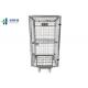 Collapsible 4 Side Roll Container Trolley 660*420*1300mm For Supermarket