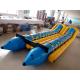 Large Custom 12 Person Inflatable Banana Boat For Water Entertainment