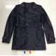 9002 Men's black pu fashion long jacket coat stock