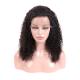 16 Inch Mongolian Virgin Hair Lace Wigs Kinky Curly With Transparent Lace