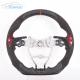 Personalised Alcantara Toyota Carbon Fiber Steering Wheel Hilux With Red Patchs