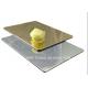 Antibacterial Golden Mirror Aluminium Composite Panel , ISO 6mm ACP Sheet