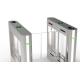 Full Height Speed Gate Turnstile 304 Stainless Steel Security Swing Gate with Card Reader