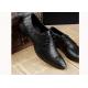 Mens Burgundy Dress Shoes Vintage Italian Goodyear Welted Full Grain Leather Shoes