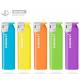Smoking Fresh Solid Color Briquet Plastic Electric Lighter for Promotion Durable